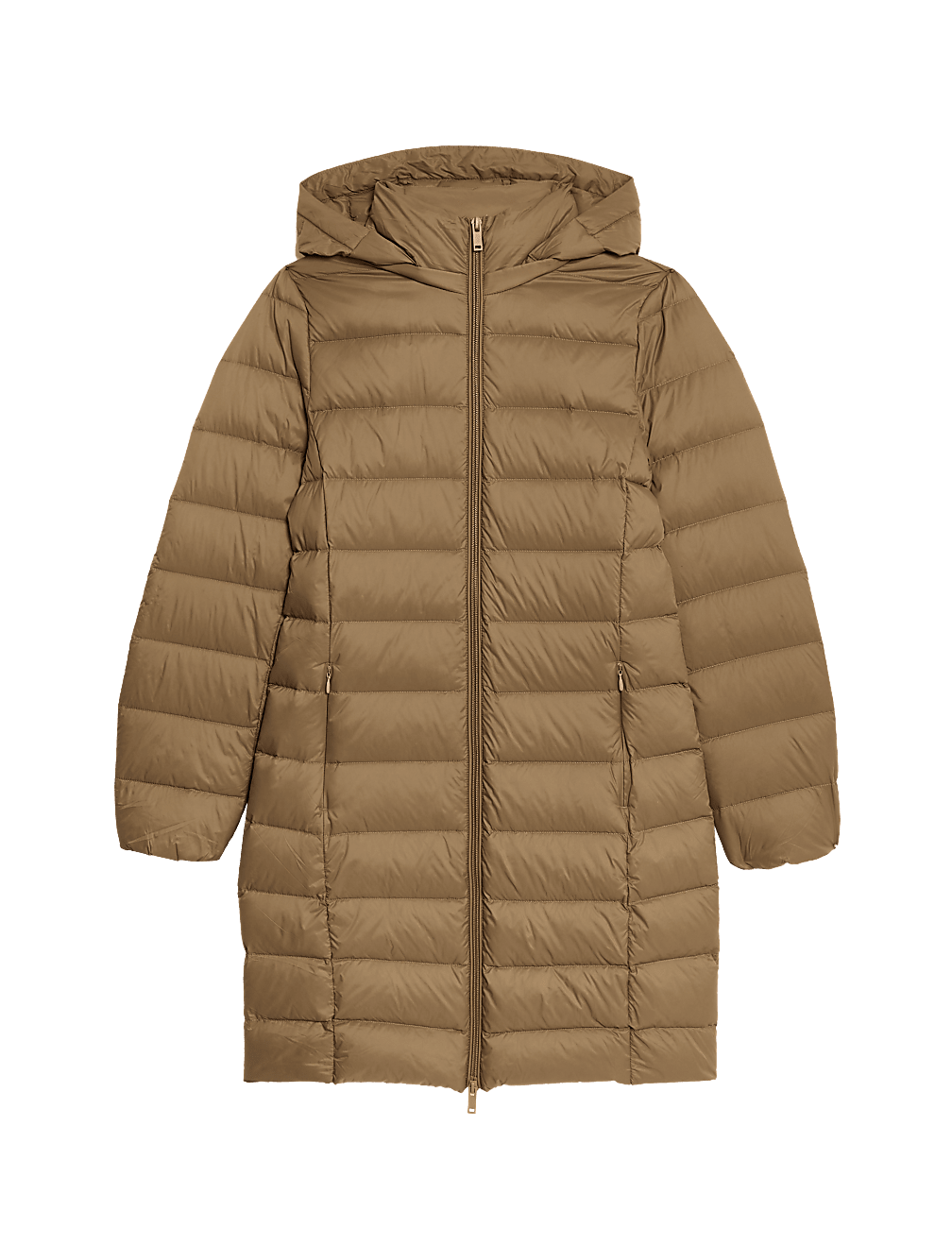 Feather & Down Padded Puffer Coat