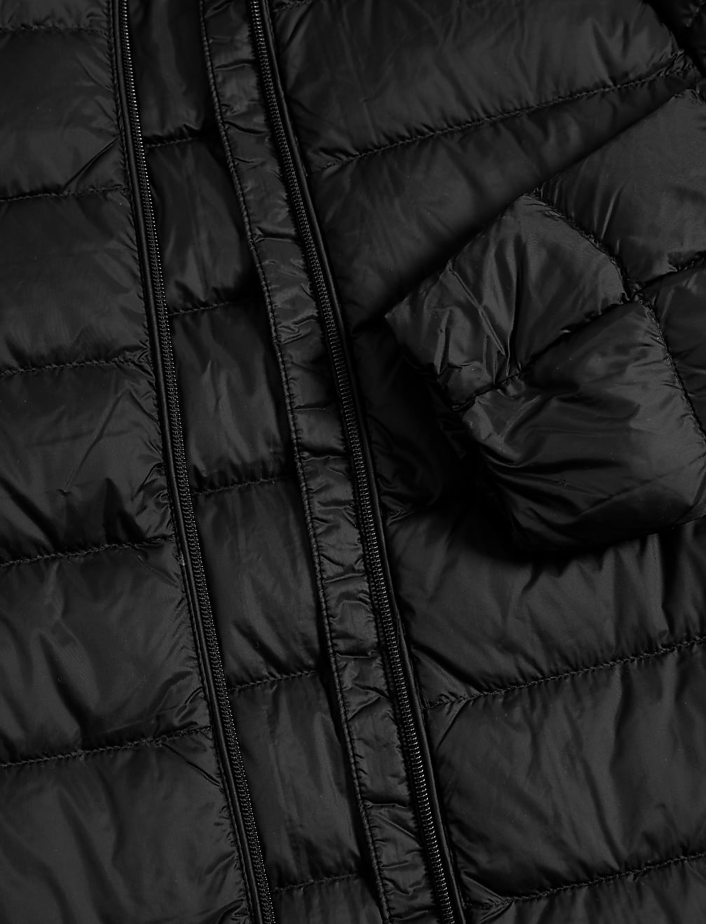 Feather & Down Padded Puffer Coat