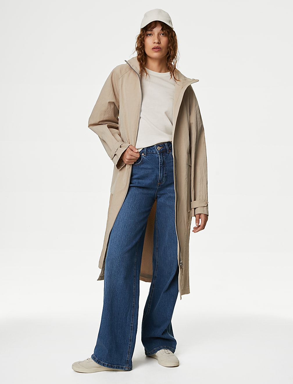 Stormwear™ Funnel Neck Longline Raincoat