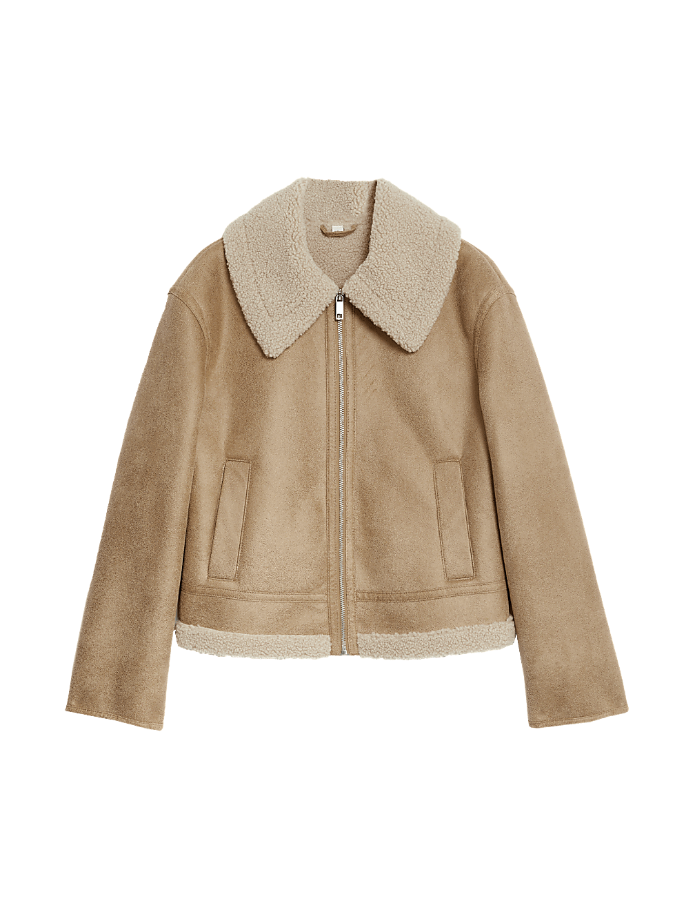 Faux Shearling Lightweight Jacket