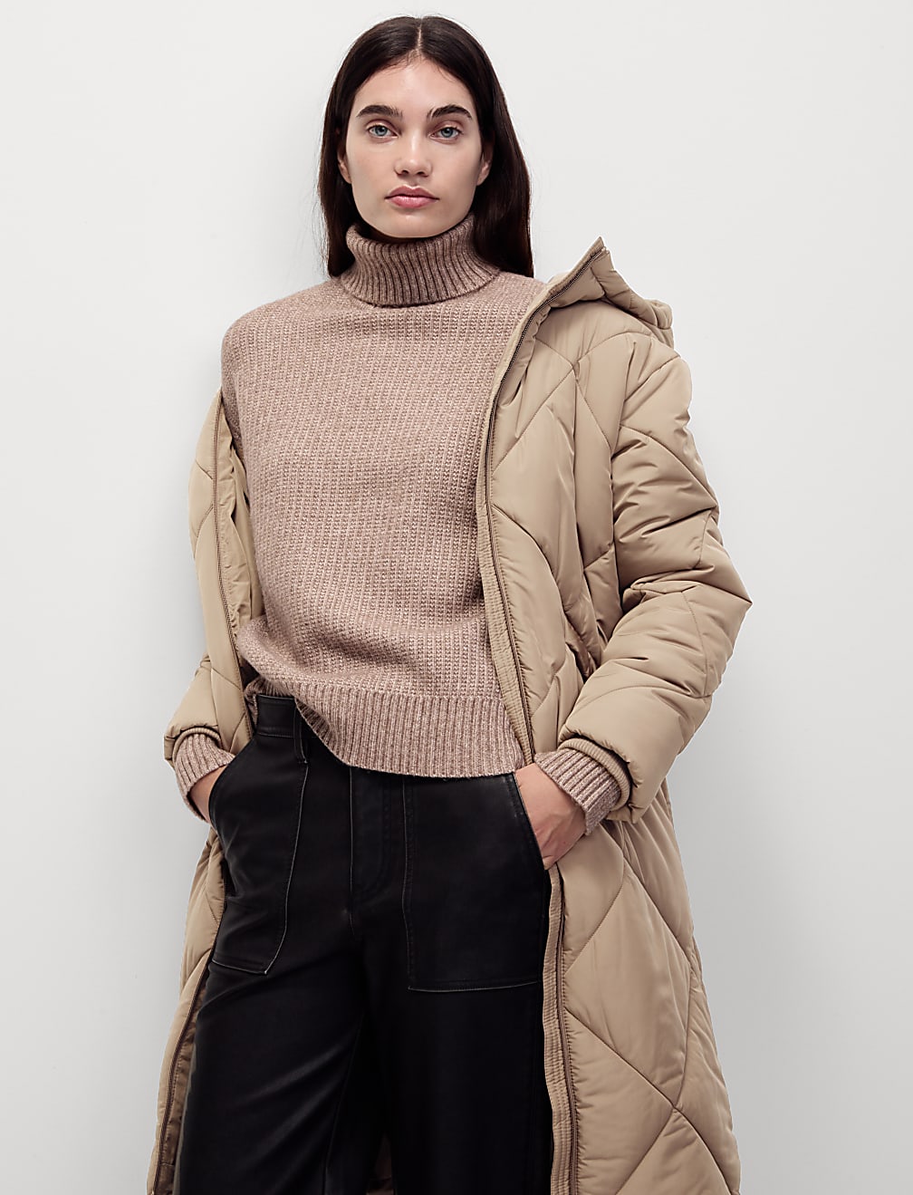 Thermowarmth™ Diamond Quilted Padded Coat
