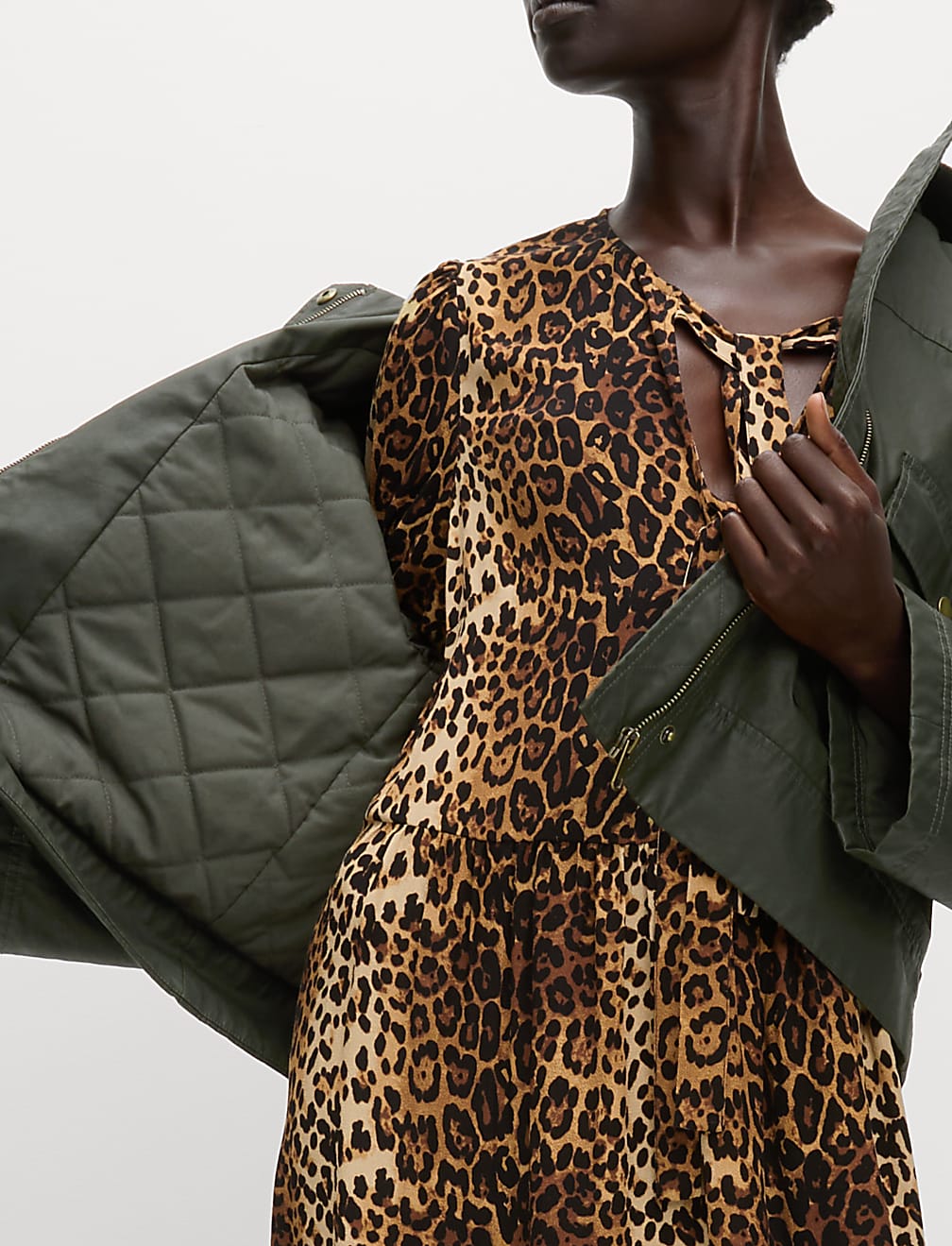 Waxed Hooded Short Jacket
