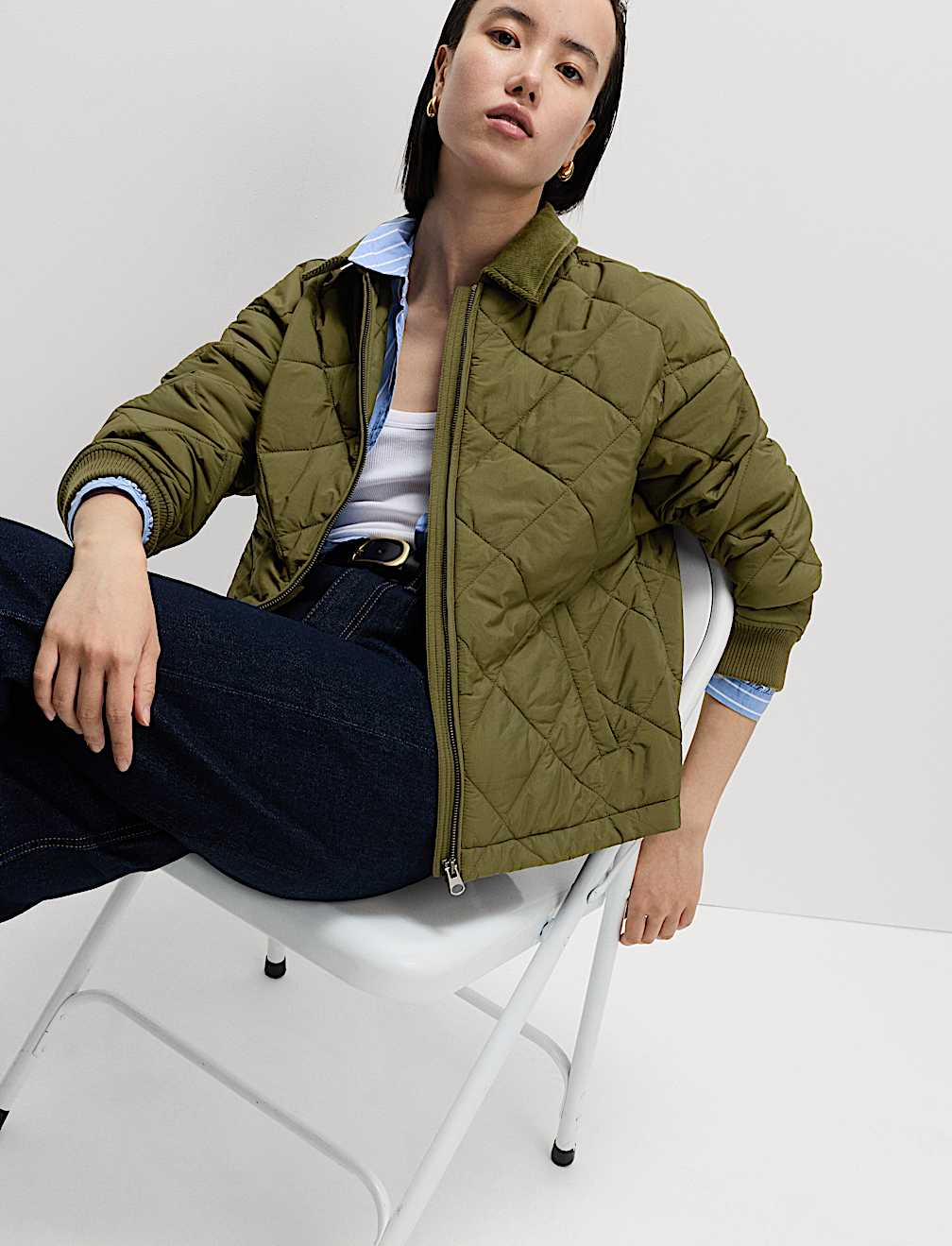 Thermowarmth™ Quilted Collared Jacket