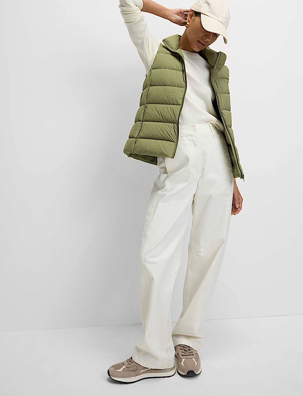 Feather & Down Packaway Funnel Neck Gilet
