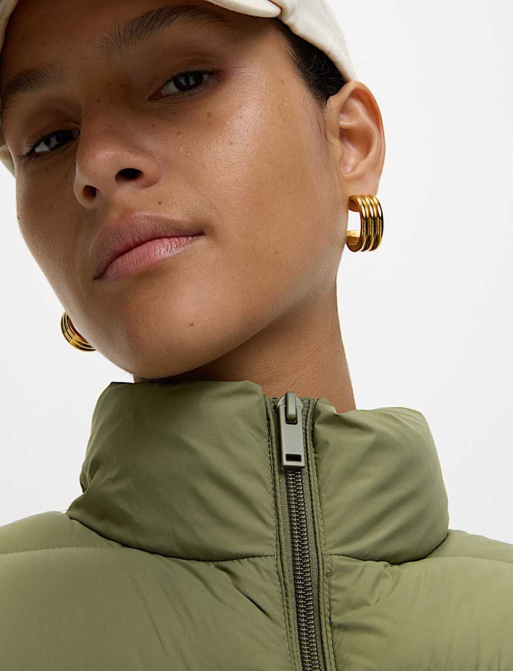 Feather & Down Packaway Funnel Neck Gilet