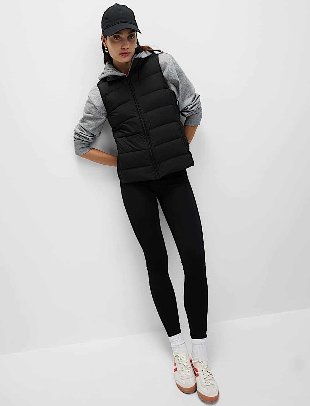 Feather & Down Packaway Funnel Neck Gilet