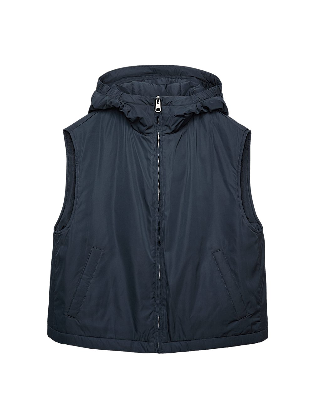 Waterproof Padded Hooded Cropped Gilet