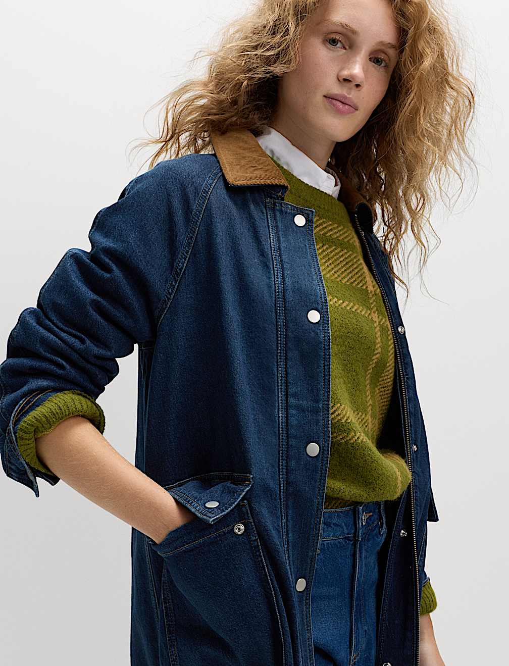 Denim Car Coat
