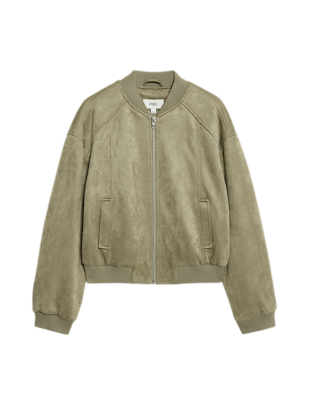 Suedette Lightweight Bomber Jacket