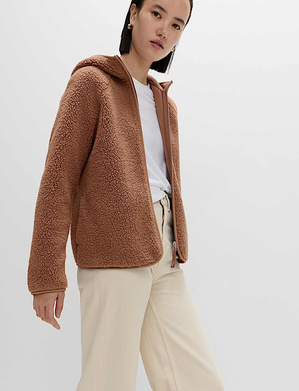 Borg Lightweight Hooded Jacket