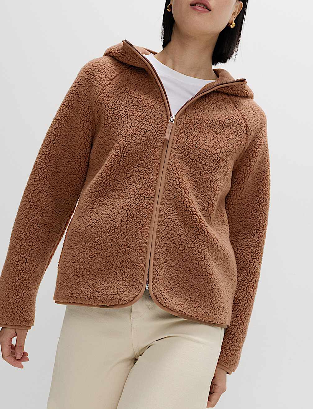 Borg Lightweight Hooded Jacket