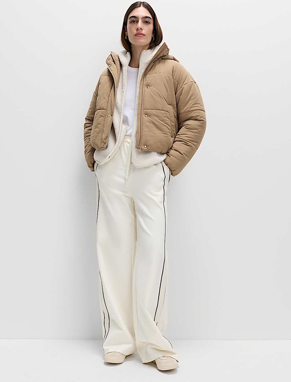 Borg Lightweight Hooded Jacket