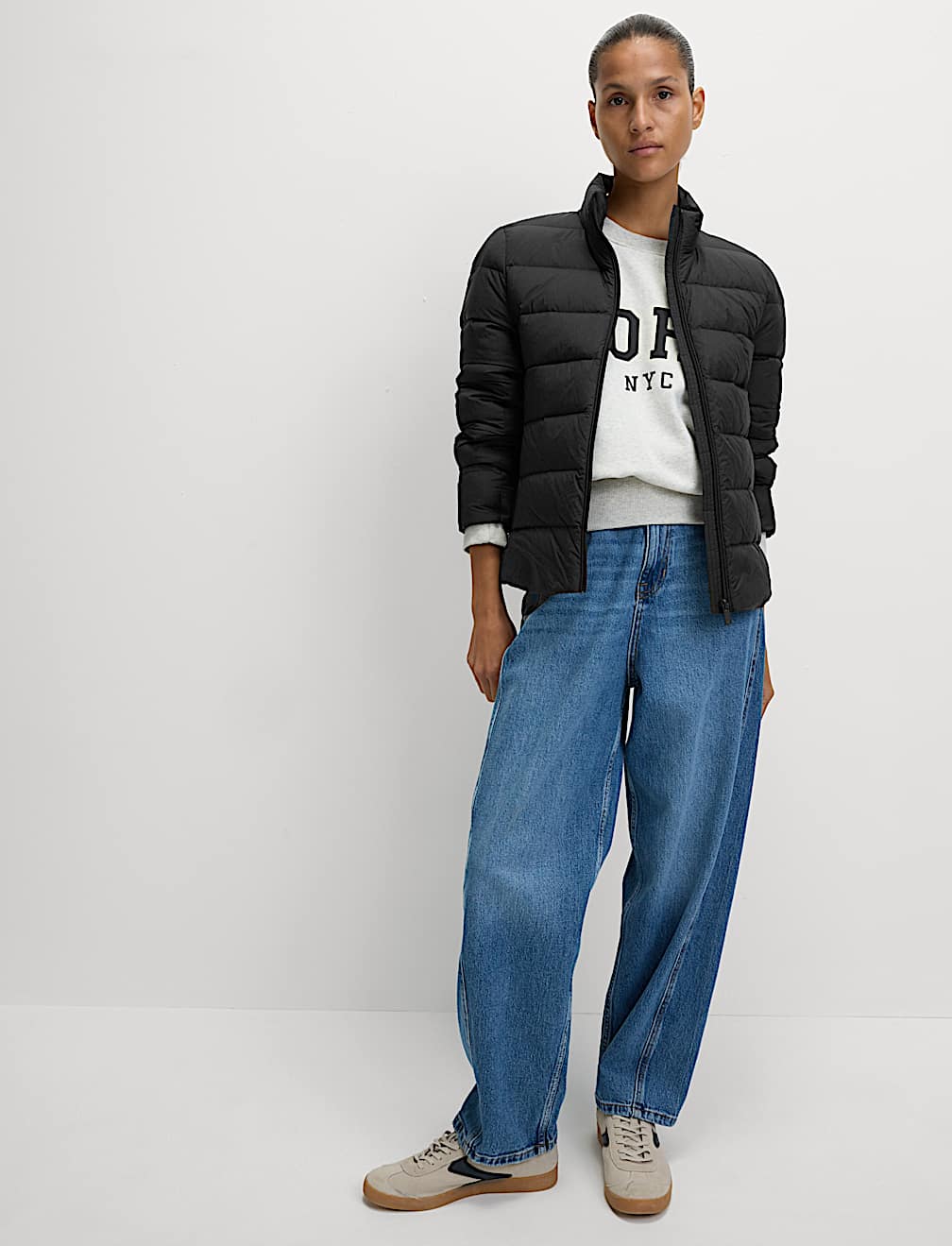 Feather & Down Packaway Puffer Jacket