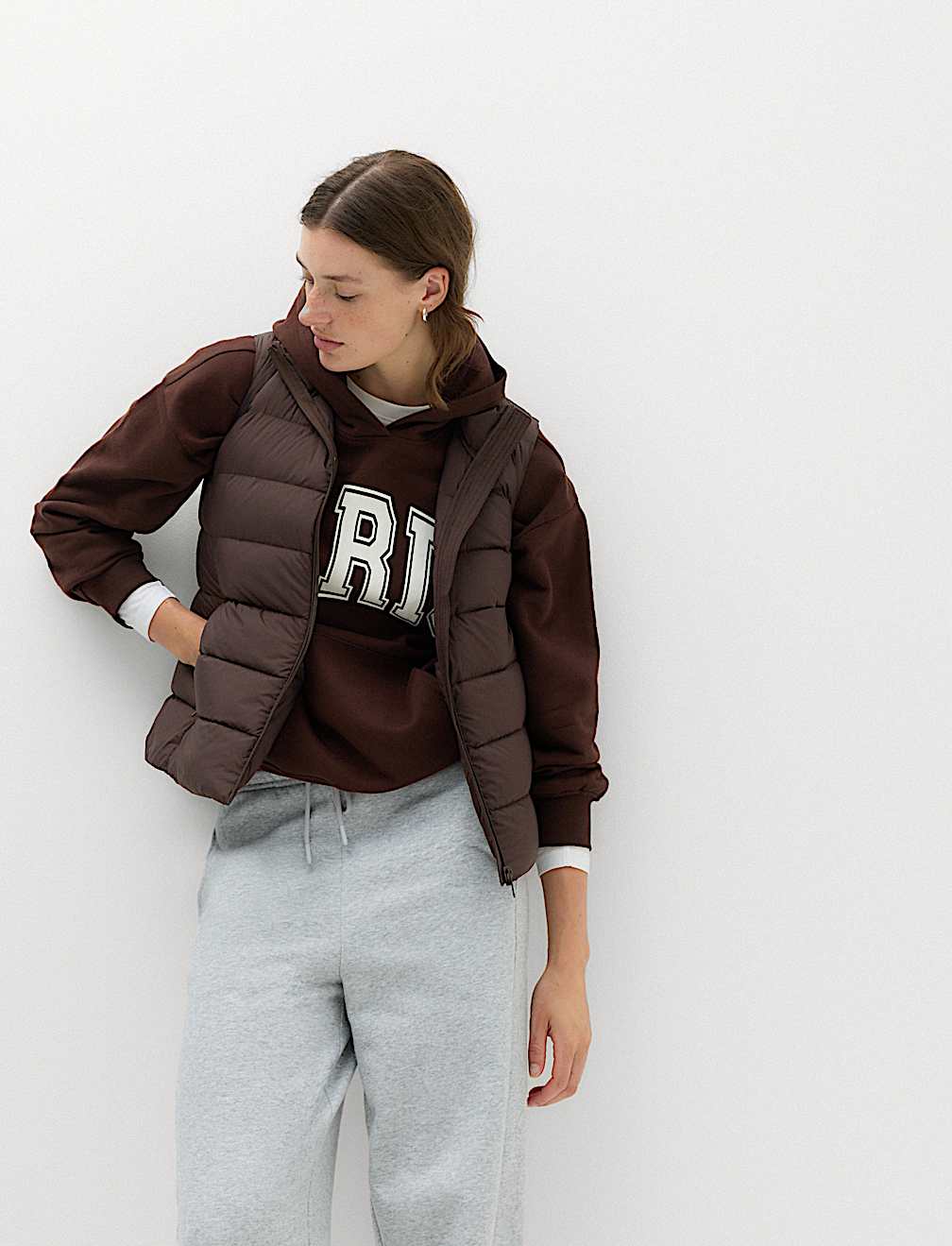 Padded Feather and Down Gilet