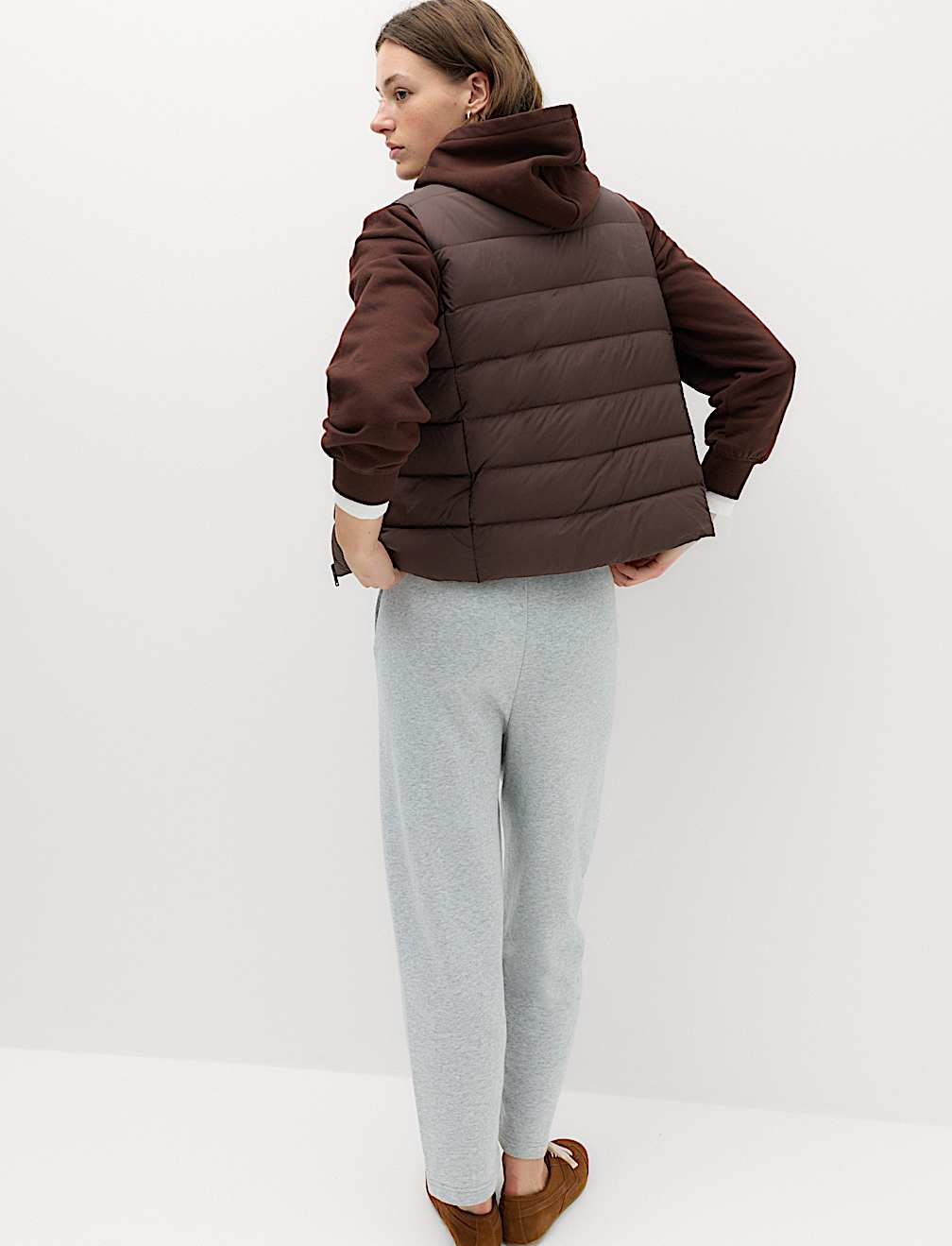 Padded Feather and Down Gilet
