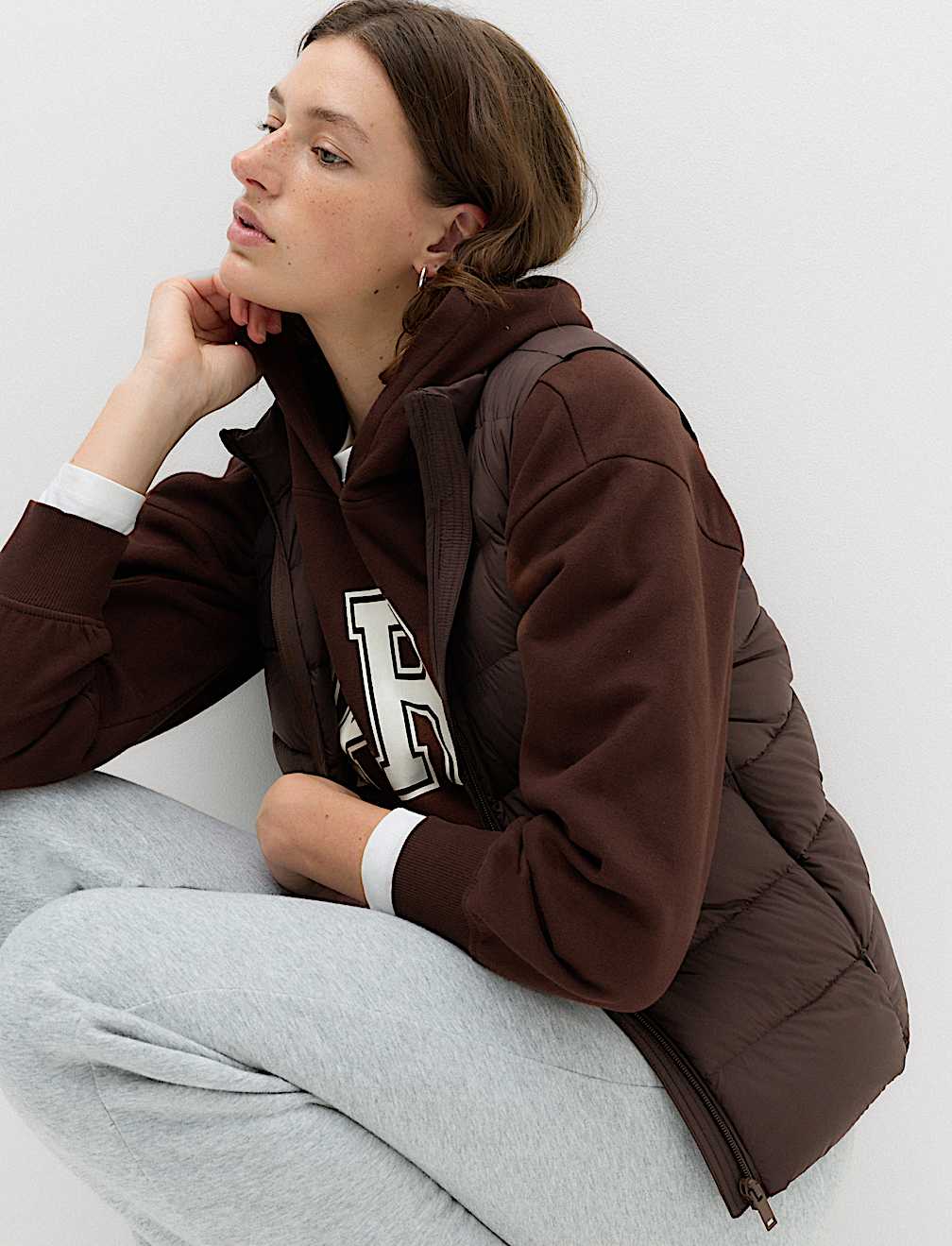 Padded Feather and Down Gilet
