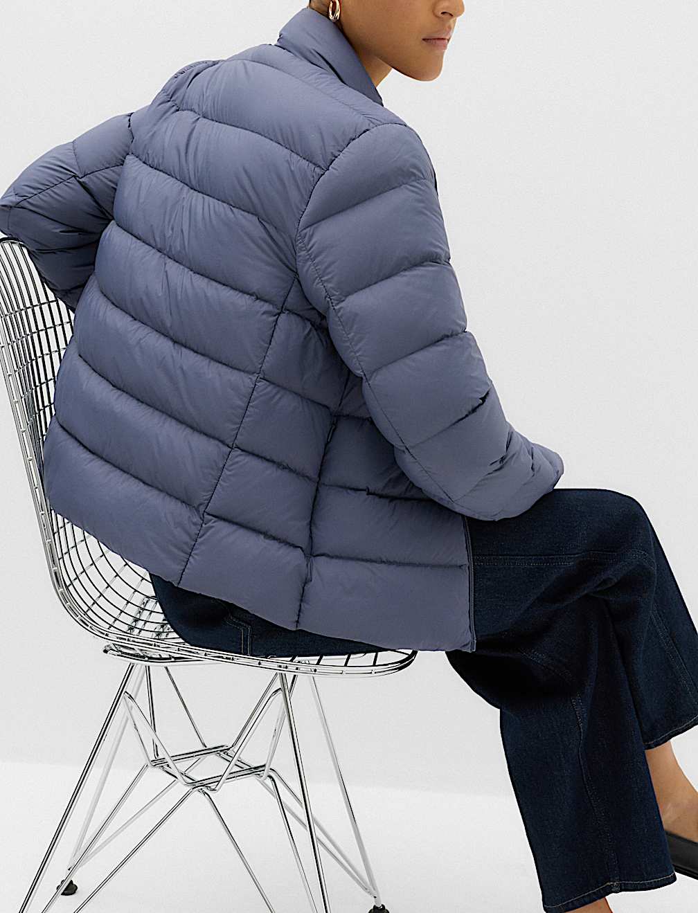 Feather & Down Padded Puffer Jacket