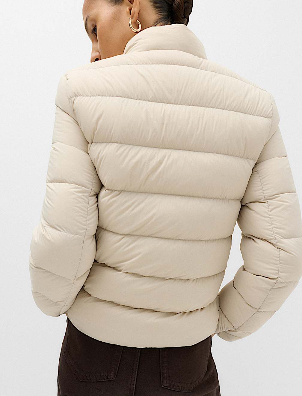 Feather & Down Padded Puffer Jacket