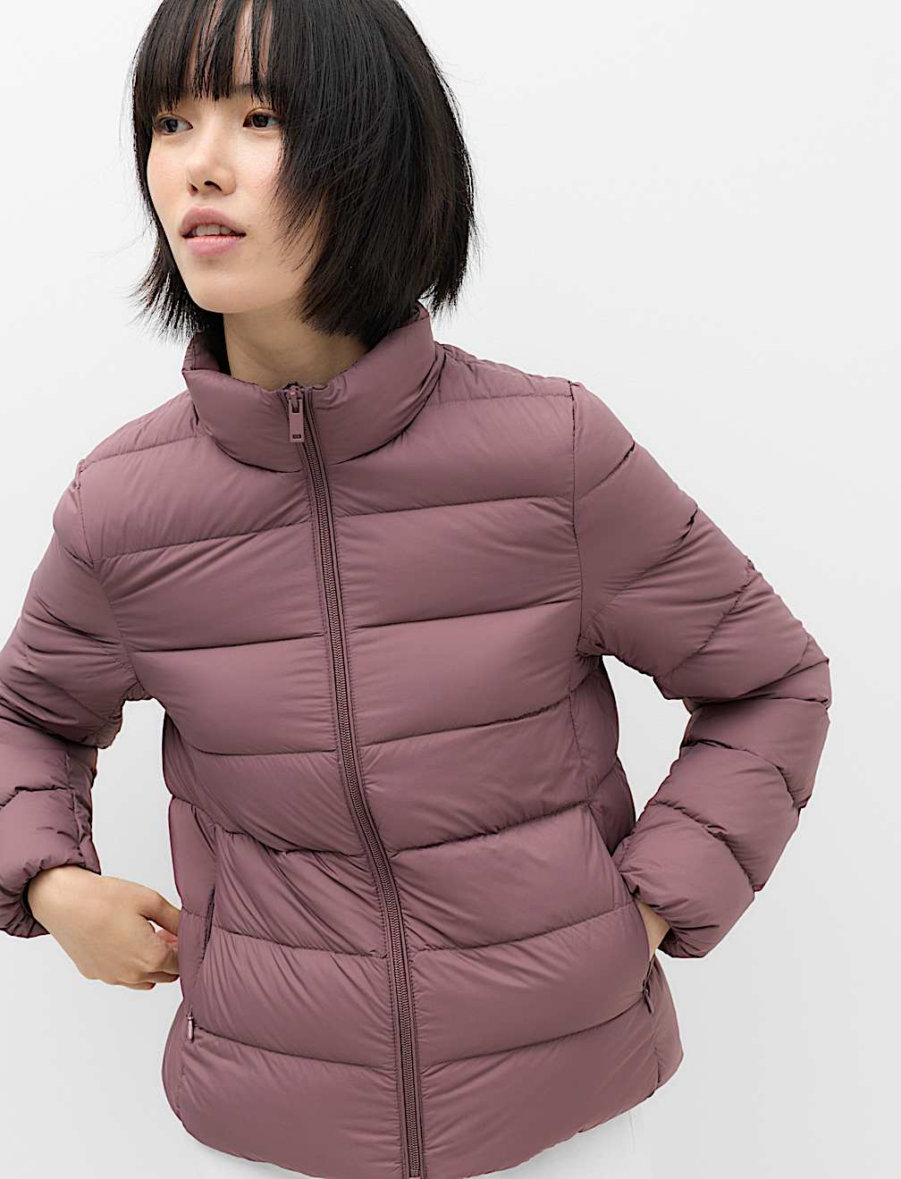 Feather & Down Padded Puffer Jacket
