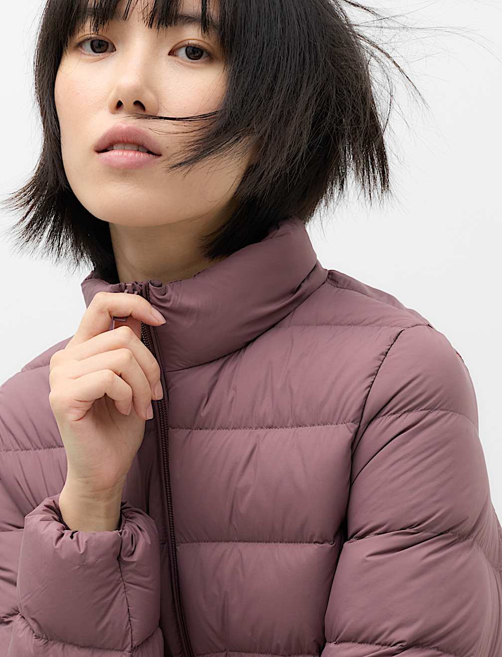 Feather & Down Padded Puffer Jacket