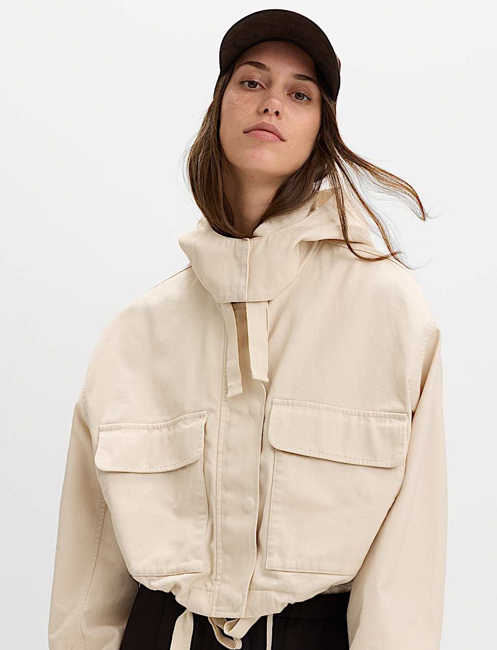 Pure Cotton Short Utility Jacket