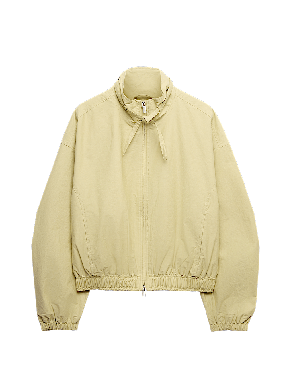 Cotton Rich Funnel Neck Bomber Jacket