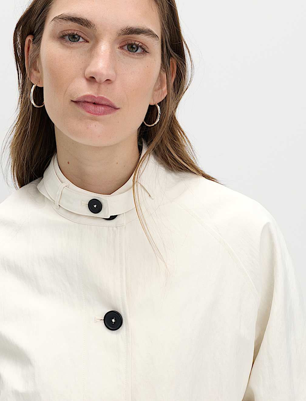 Washed Satin Look Bomber Jacket