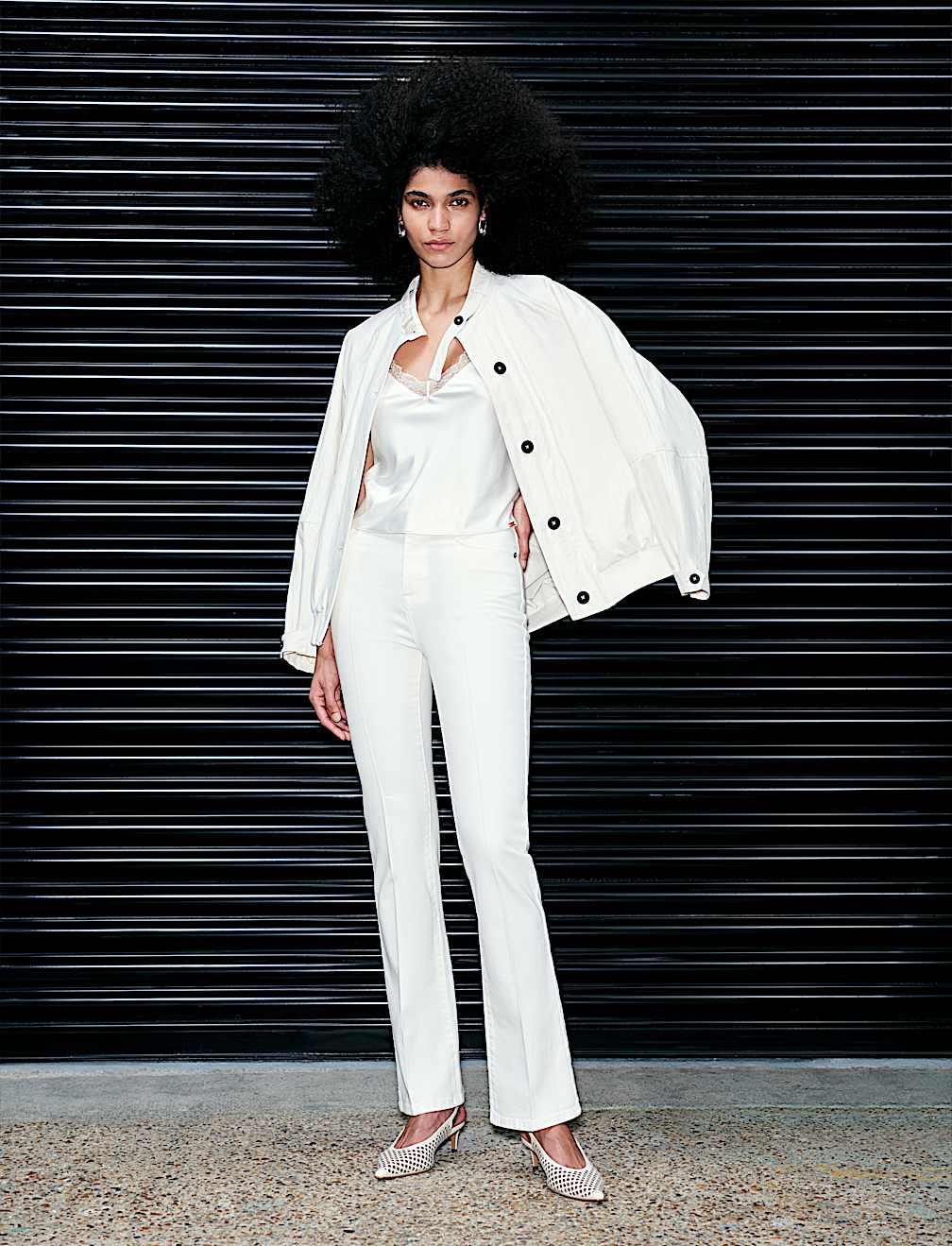 Washed Satin Look Bomber Jacket