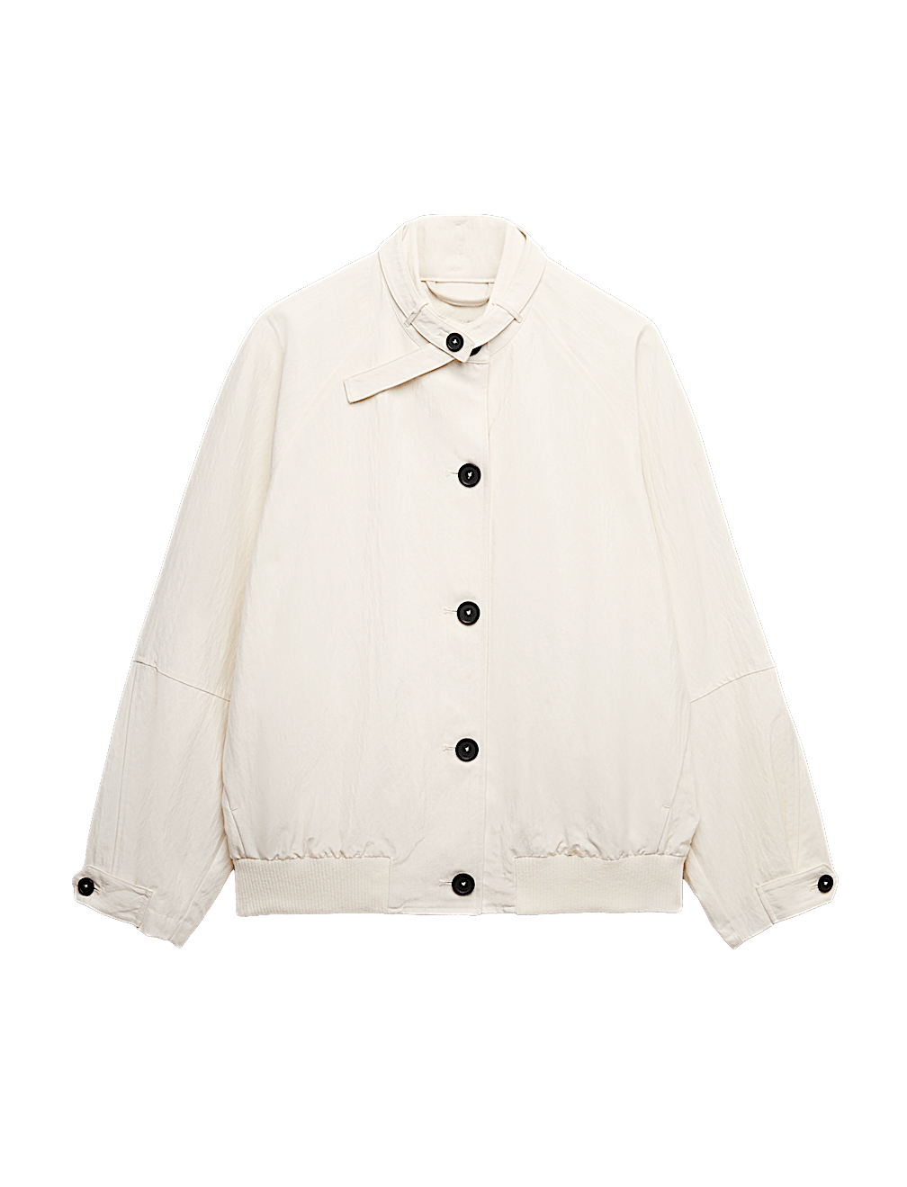 Washed Satin Look Bomber Jacket