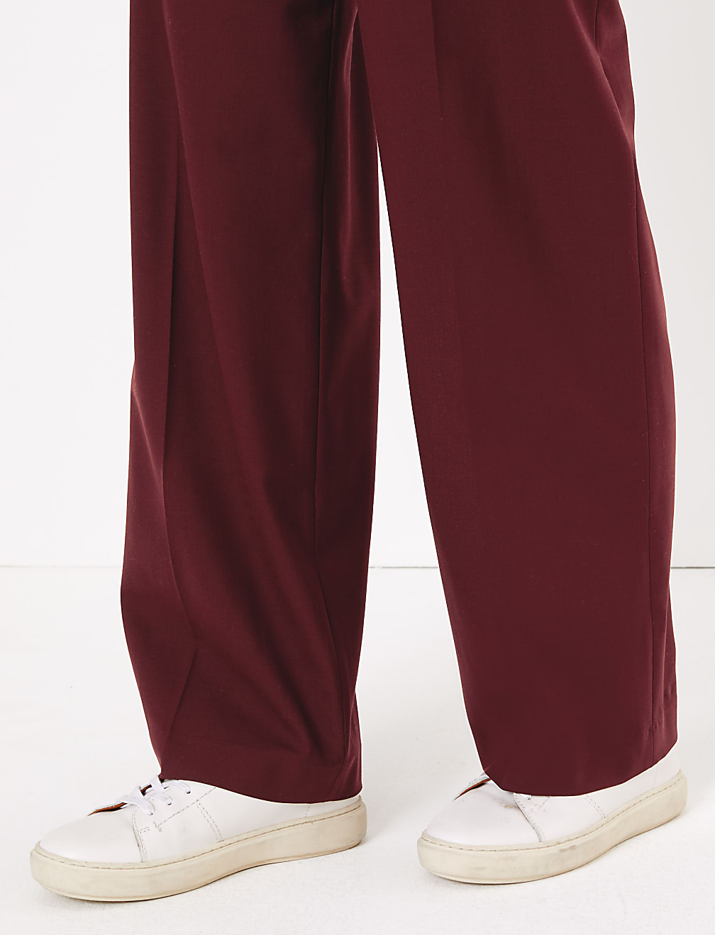 Straight Leg High Rise Trousers