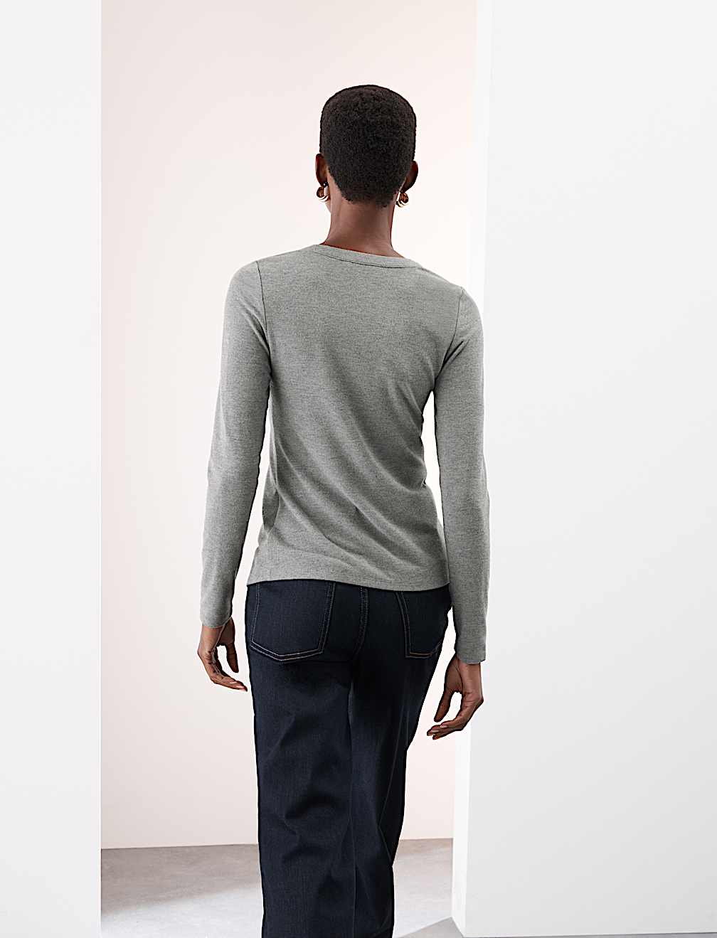 Jersey Button Through Top