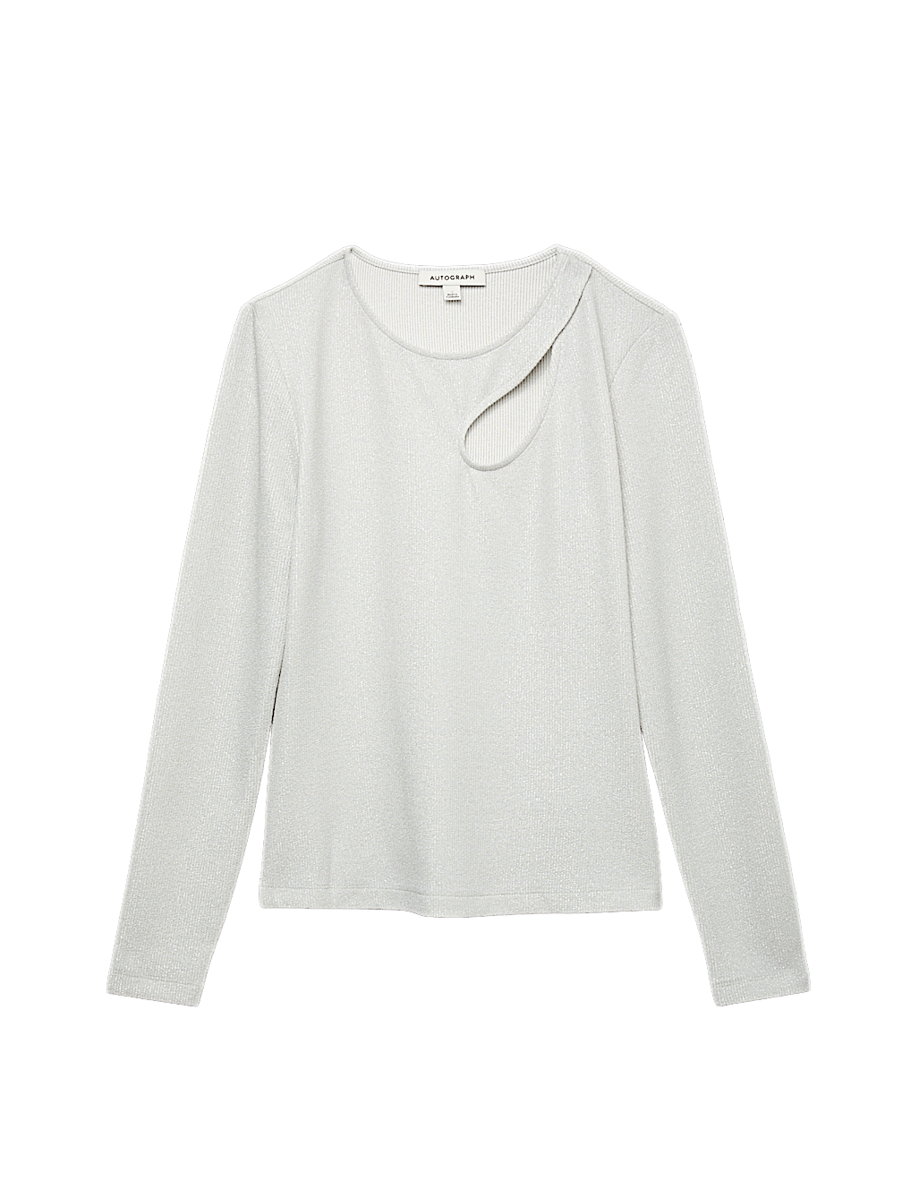 Jersey Sparkly Cut Out Top