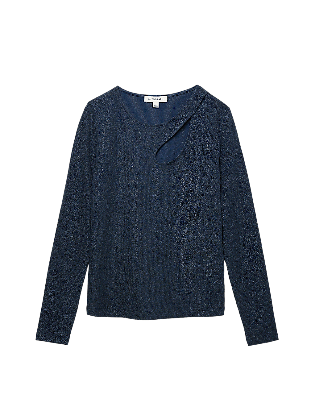 Jersey Sparkly Cut Out Top