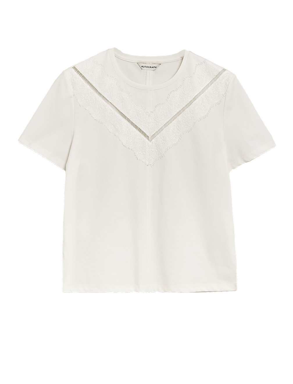 Lace Detail Regular Fit T-Shirt