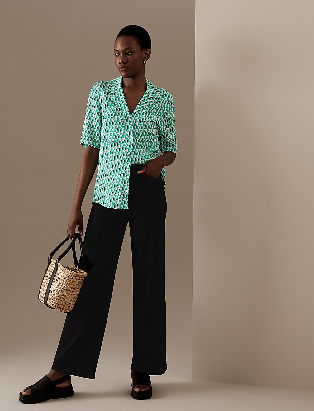 Printed Boxy Top