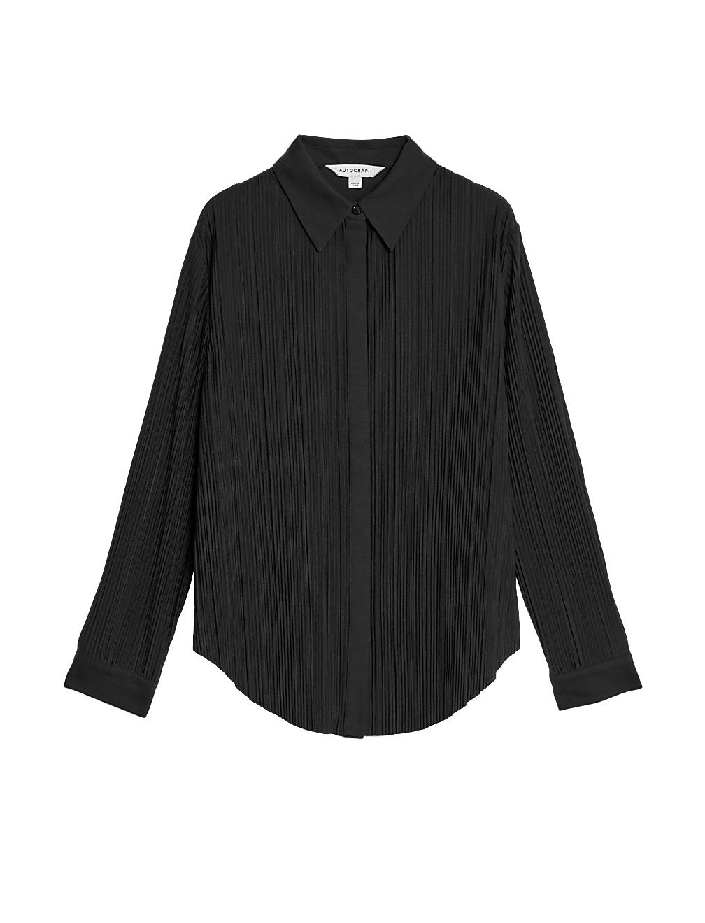 Jersey Plisse Collared Shirt