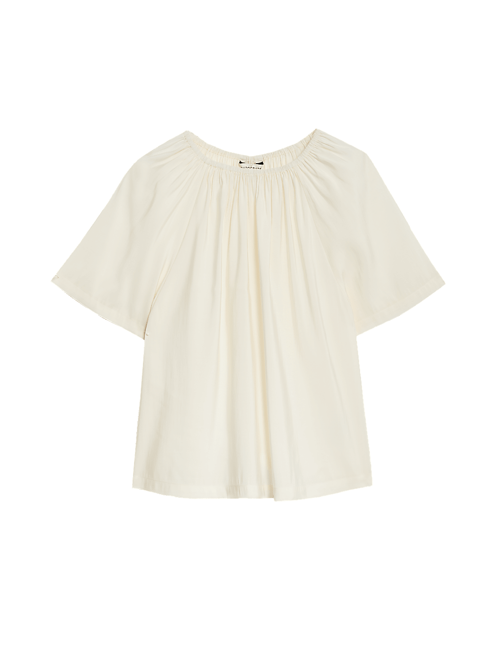 Modal Rich Round Neck Relaxed Blouse