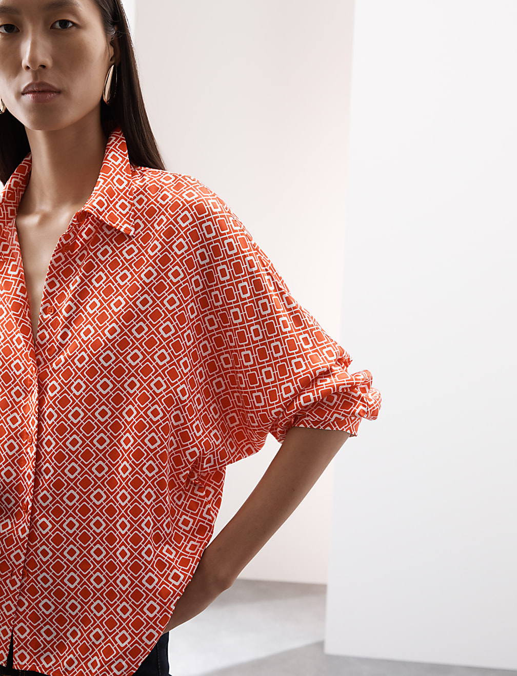 Printed Collared Shirt