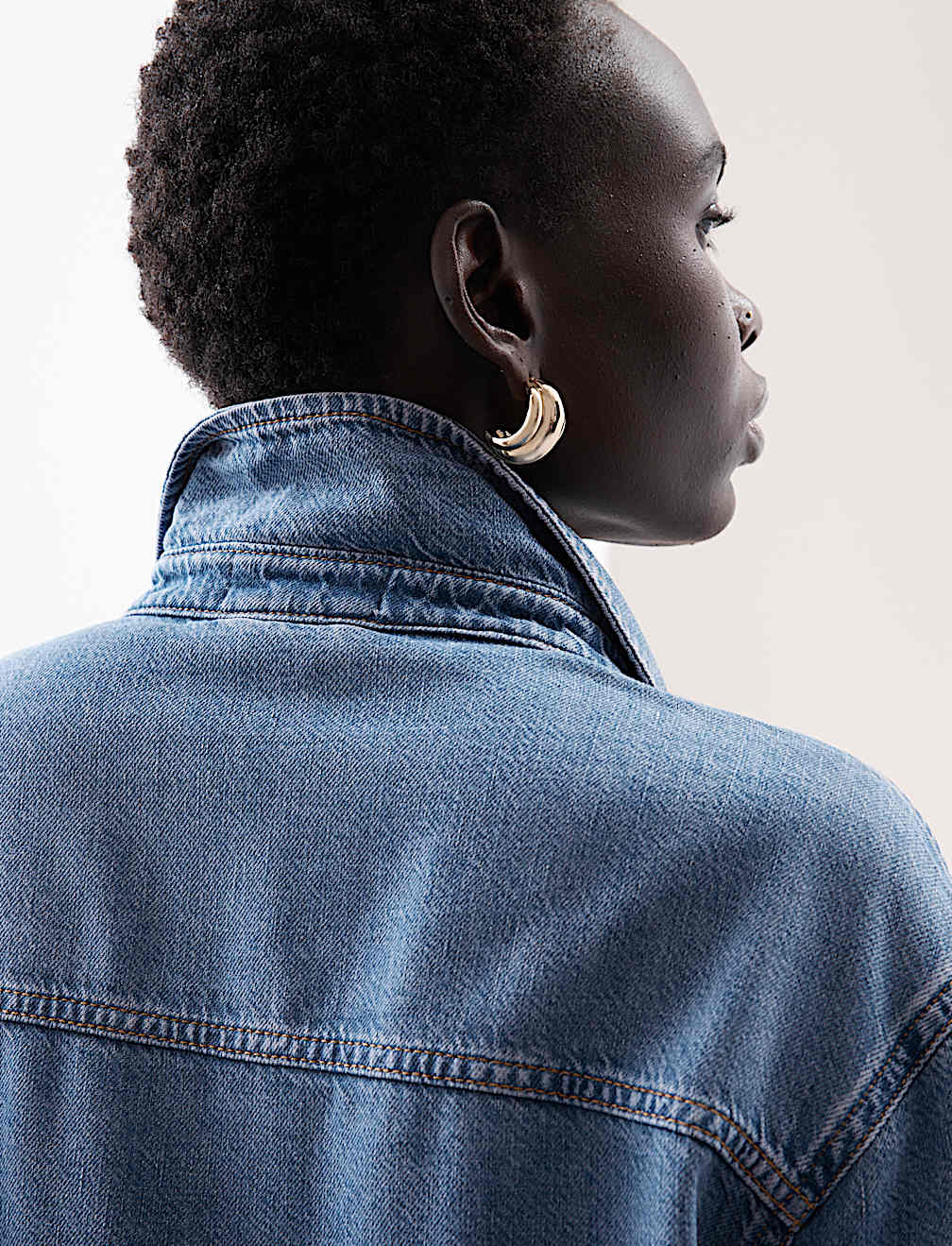 Lyocell Denim Relaxed Shirt