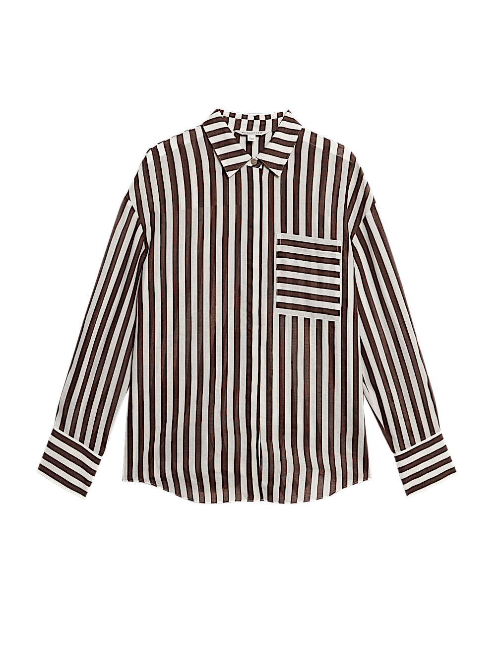 Pure Ramie Striped Shirt