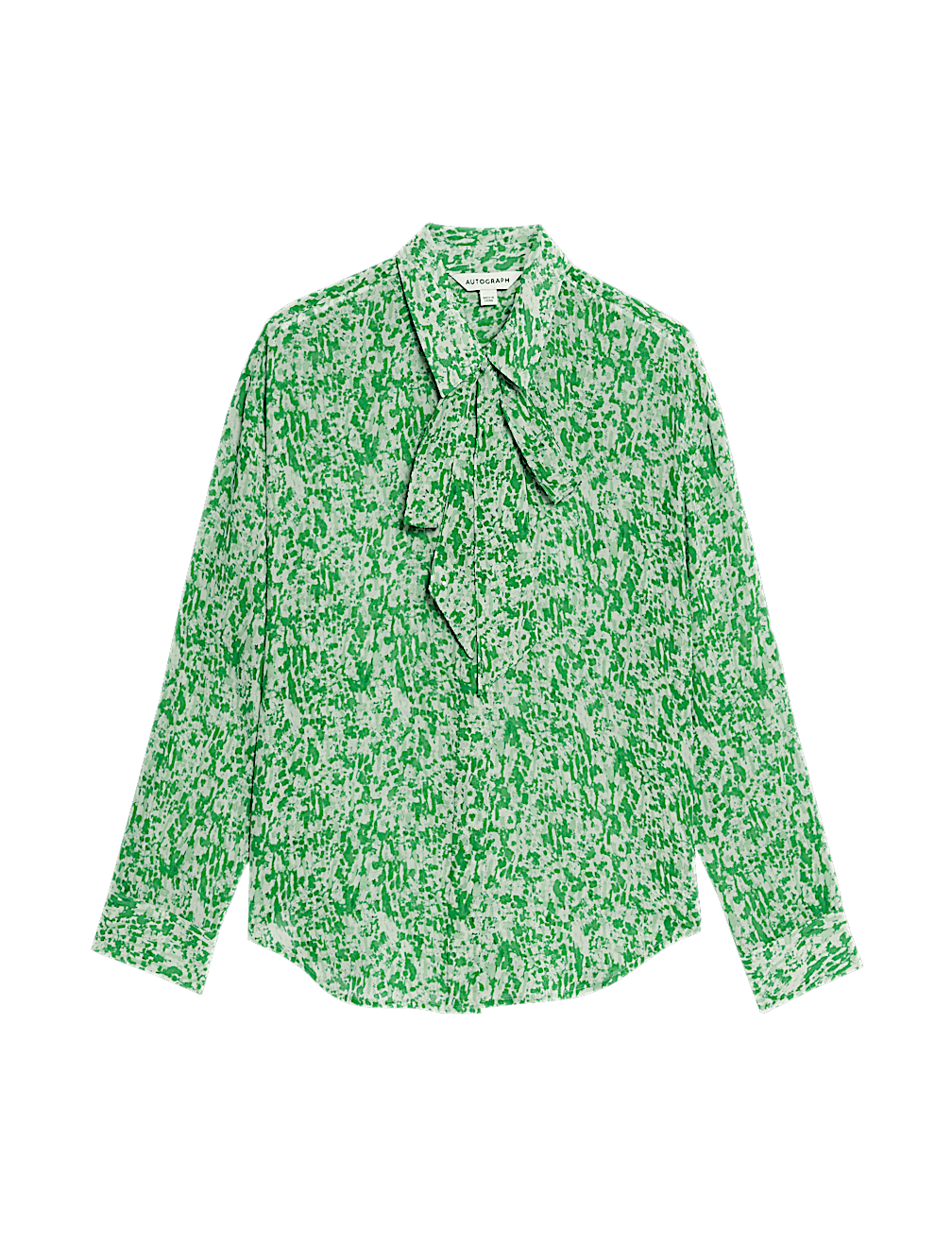 Printed Tie Neck Shirt