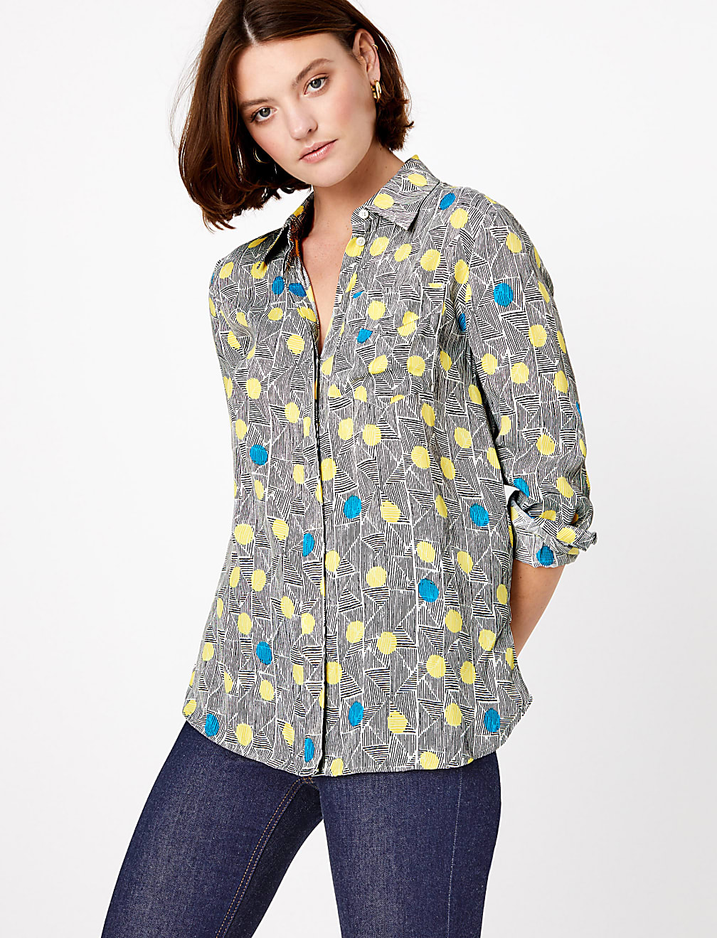 Polka Dot Long Sleeve Shirt