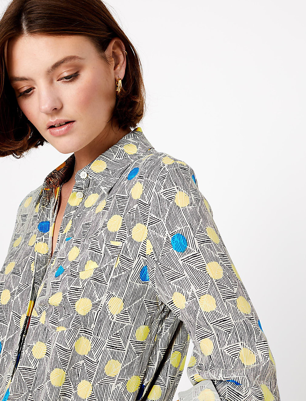 Polka Dot Long Sleeve Shirt