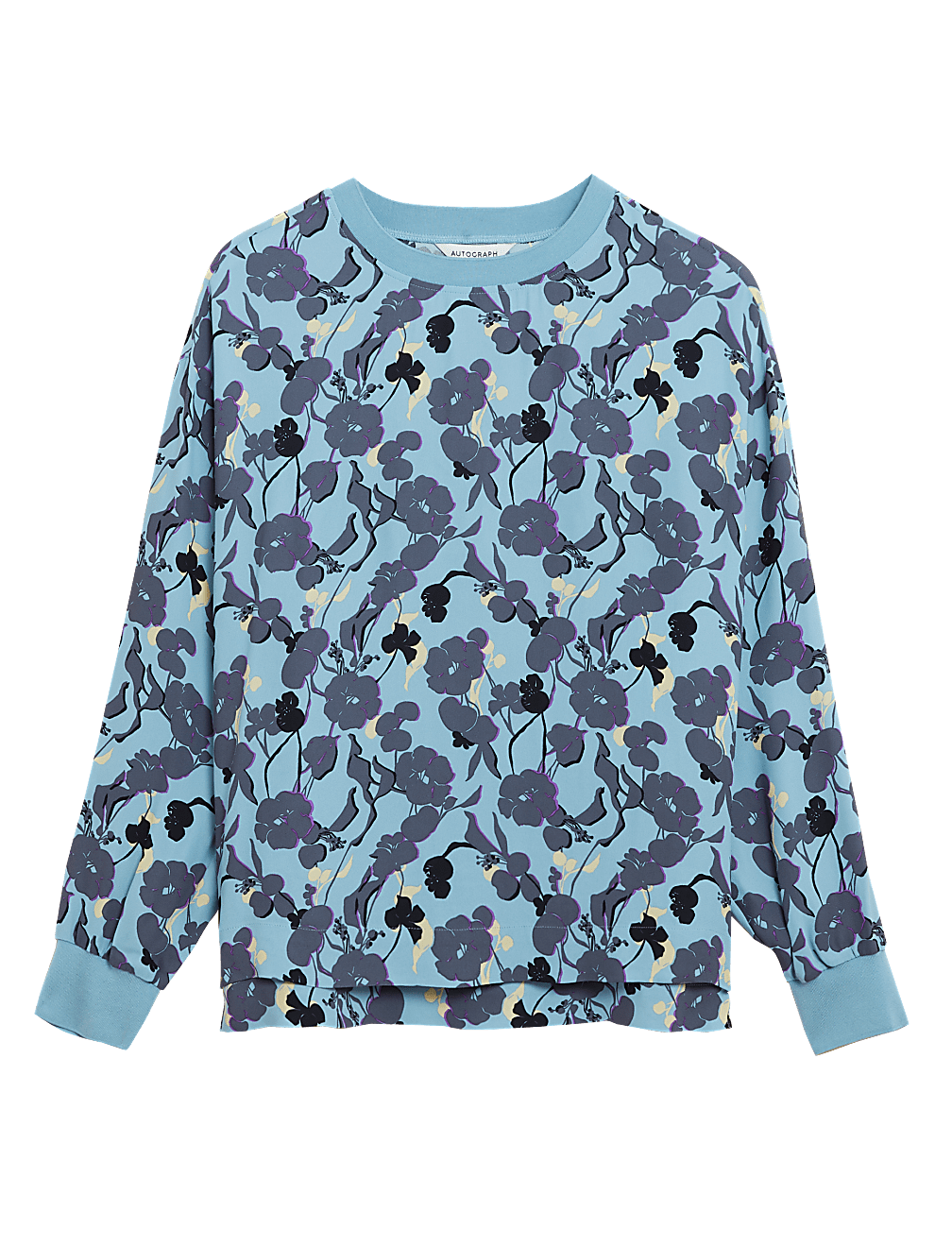Floral Print Long Sleeve Sweatshirt