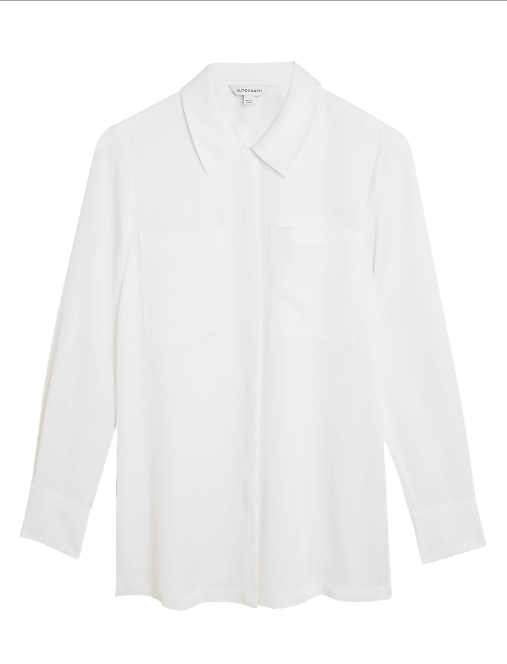 Pure Tencel™ Collared Long Sleeve Shirt