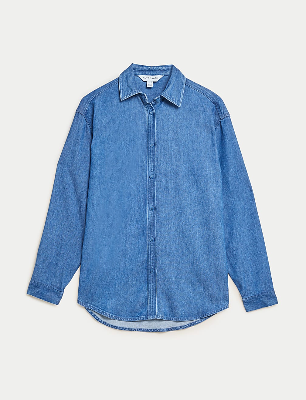 Lyocell Denim Collared Shirt