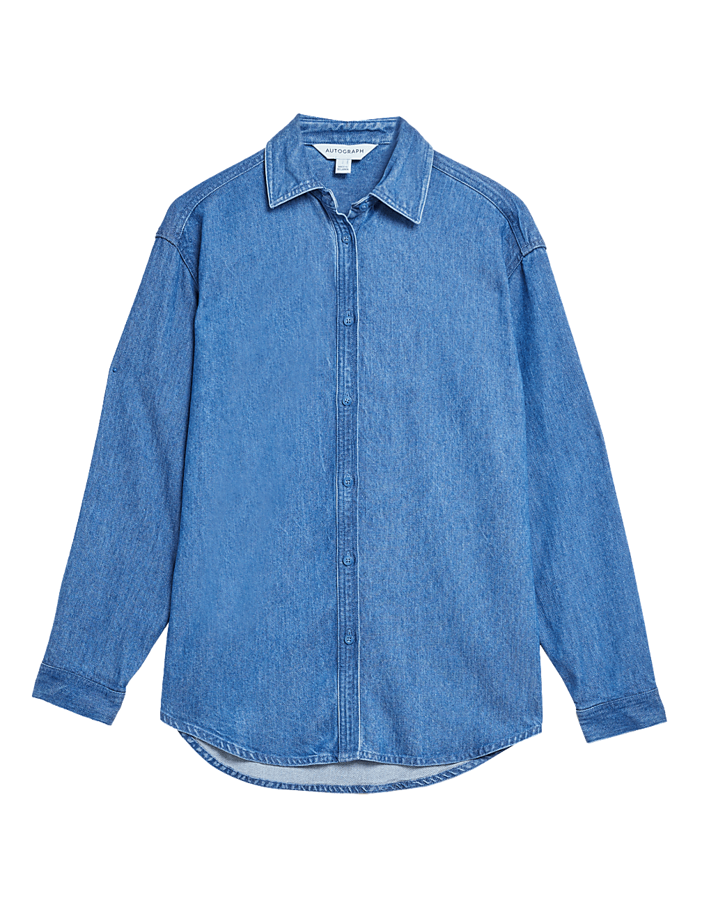 Lyocell Denim Collared Shirt