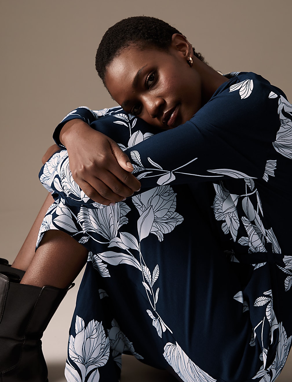 Floral Midaxi Shirt Dress