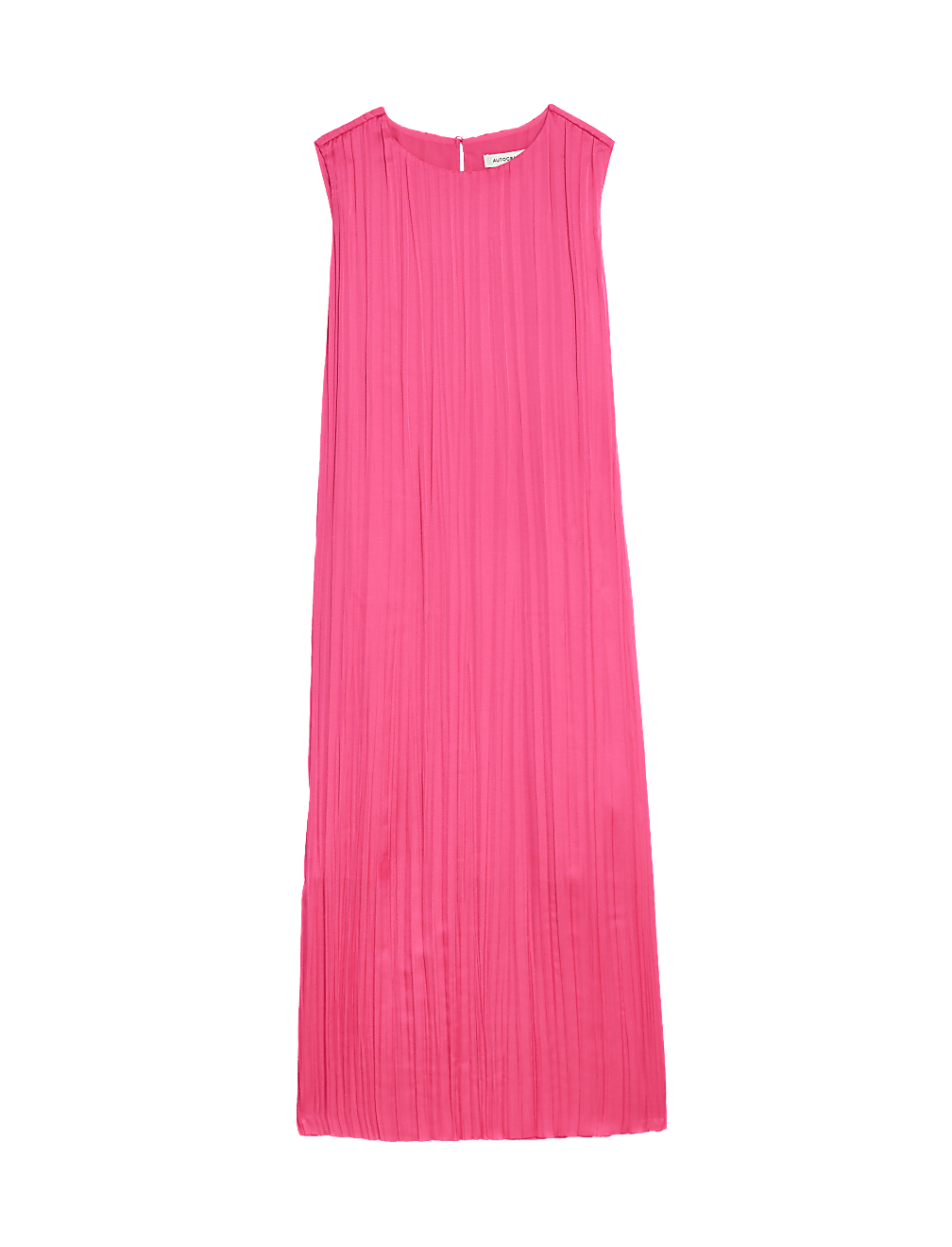Plisse Midaxi Column Dress
