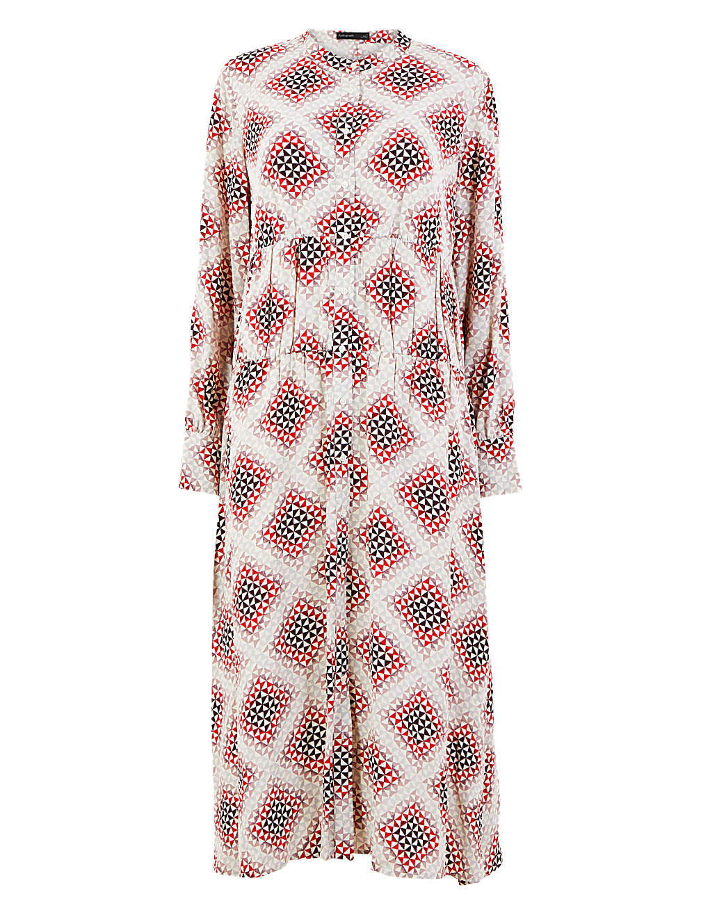Geometric Print Relaxed Midi Dress